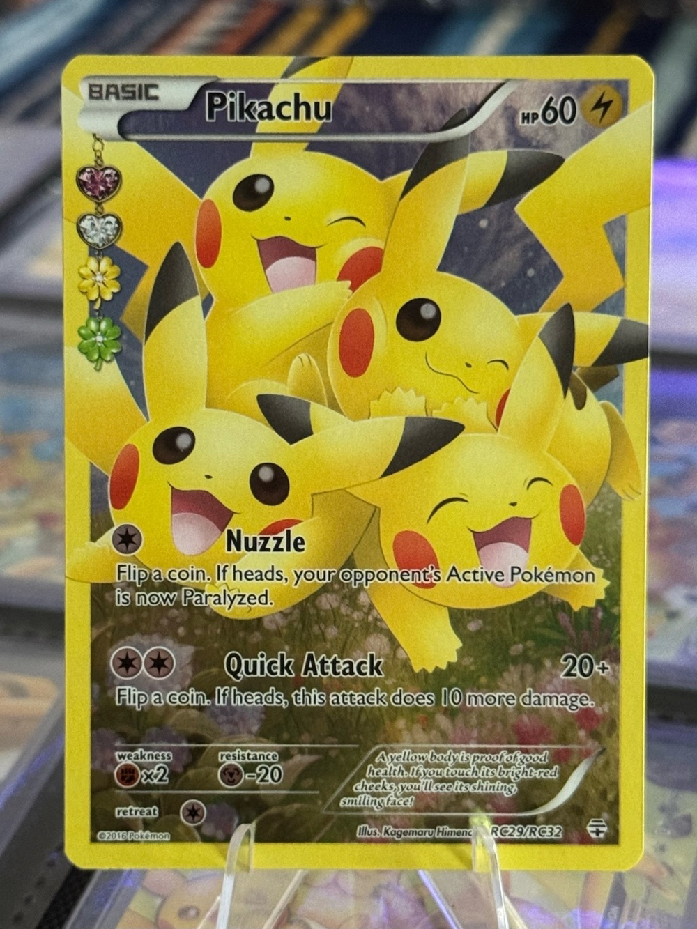 Pokemon Pikachu Radiant Collection RC29/32 Full Art Card